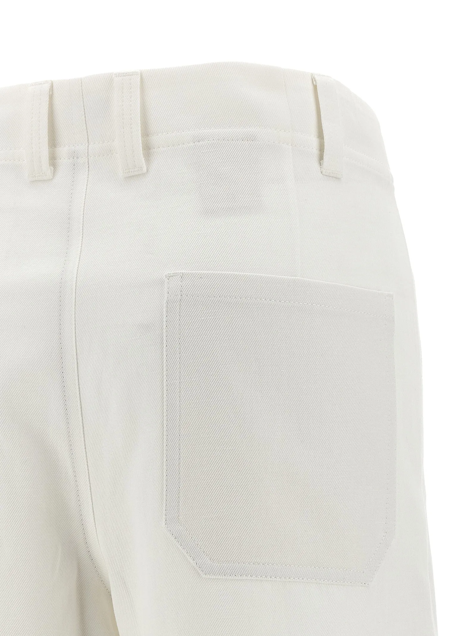 Chino Crop Pants White sold by Wanan Luxury product image thumbnail 4