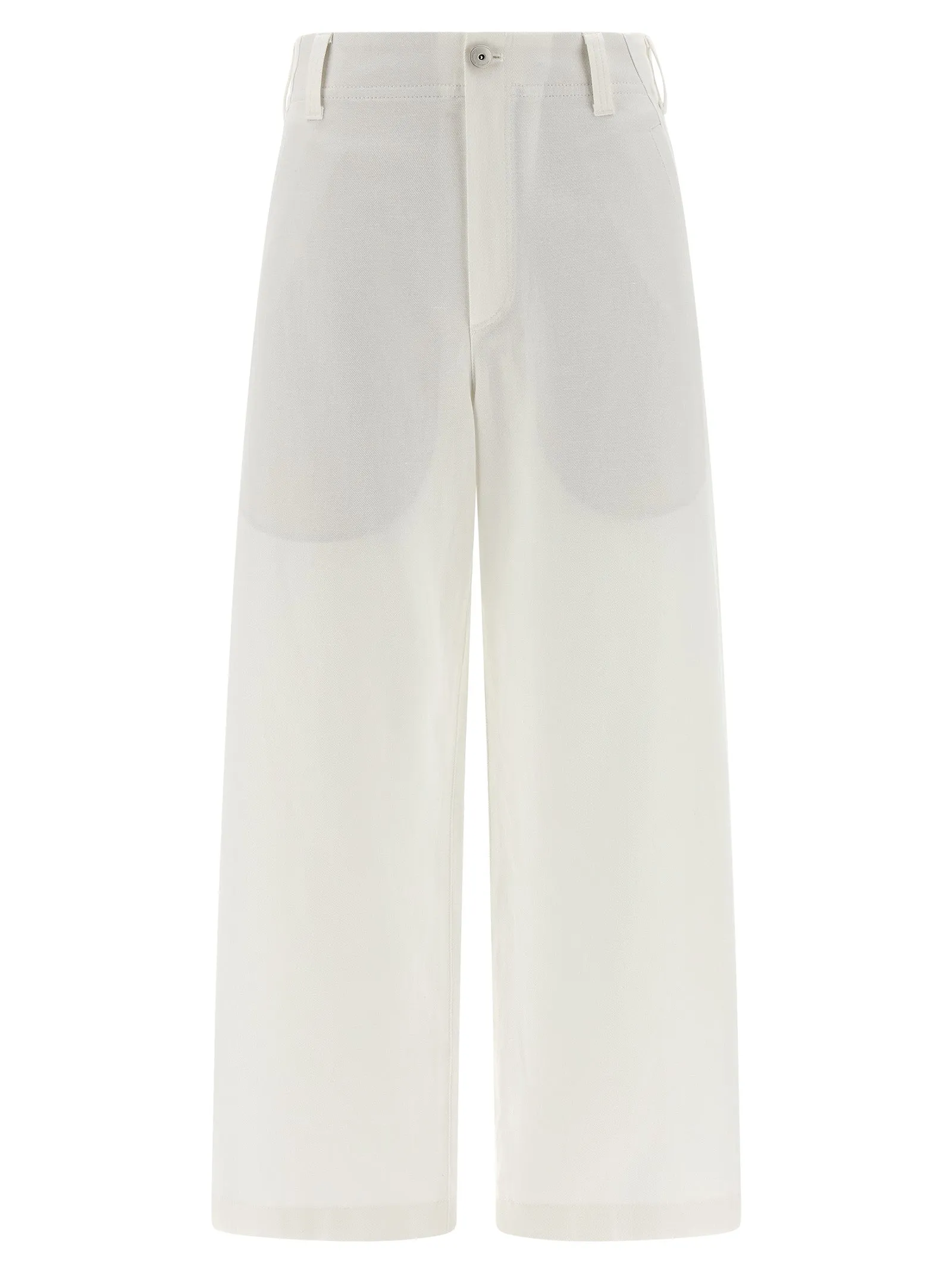 Chino Crop Pants White sold by Wanan Luxury