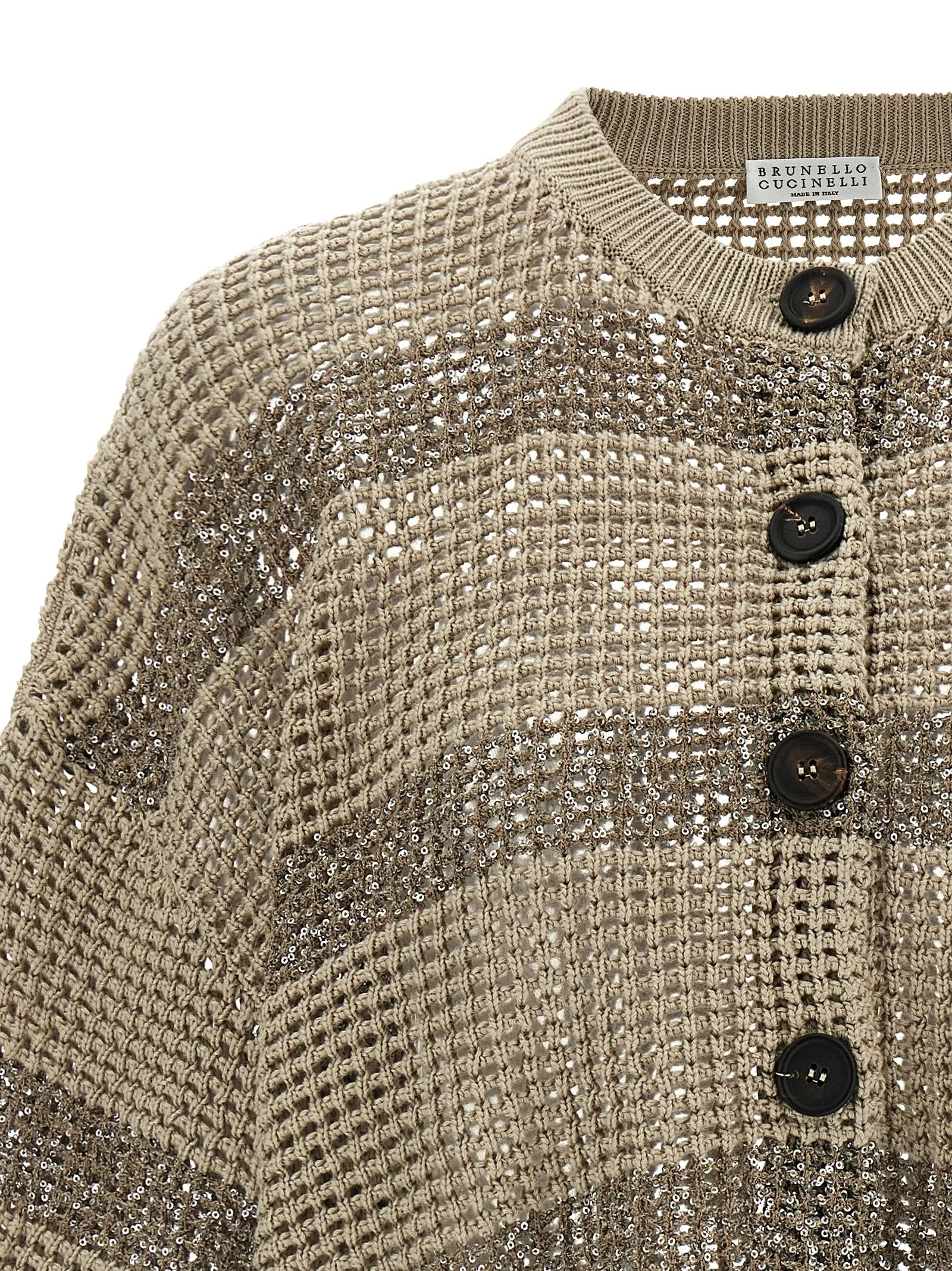 Dazzling Stripes Sweaters And Cardigans Beige sold by Wanan Luxury product image thumbnail 3