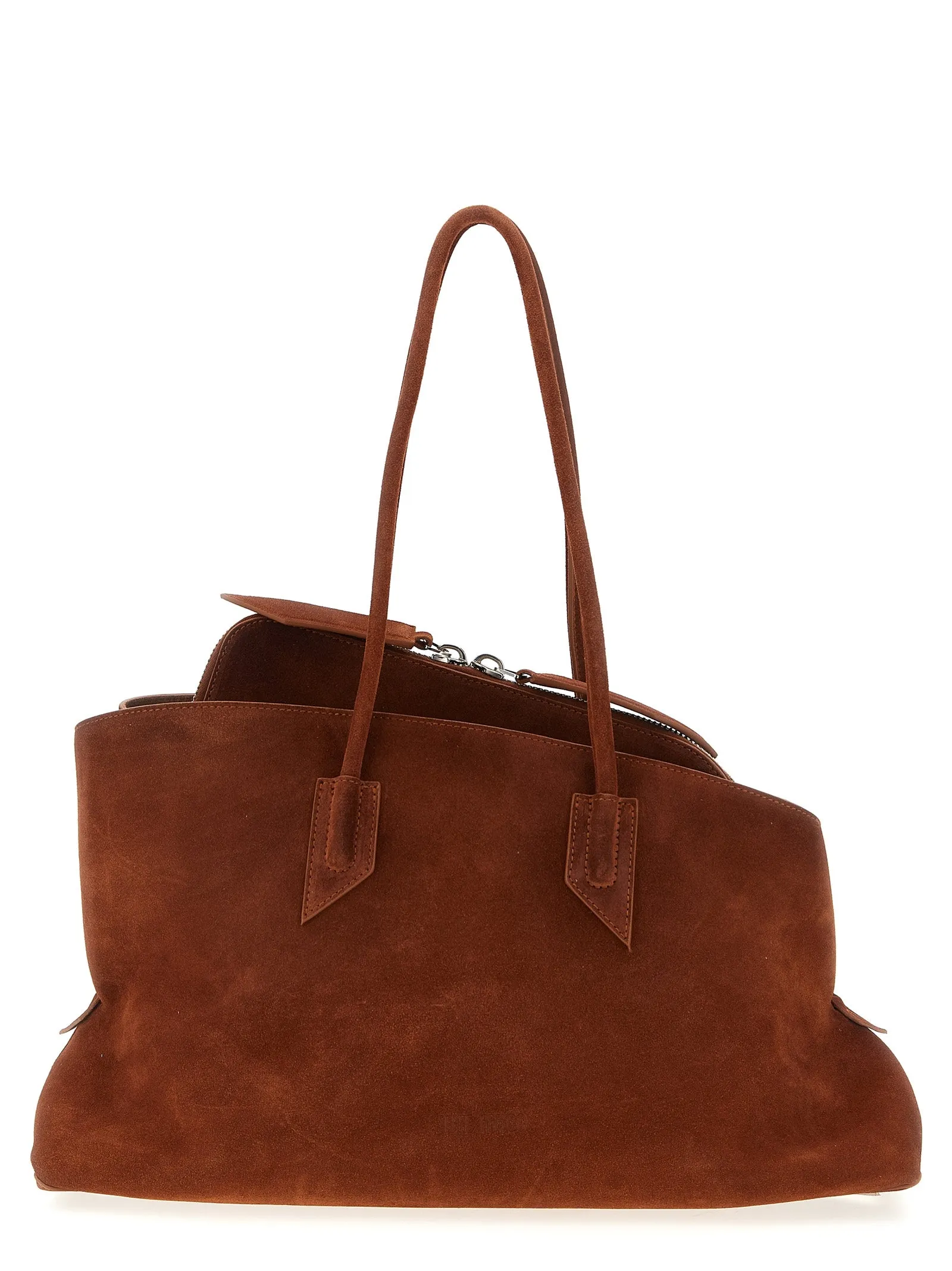 La Passeggiata Medium Shoulder Bags Brown sold by Wanan Luxury