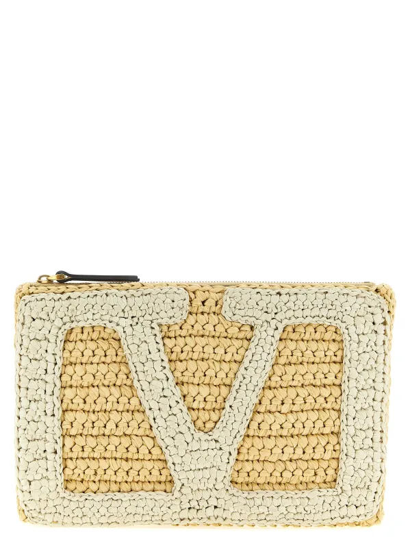 Vivasuperstar Crochet Clutch Beige sold by Wanan Luxury