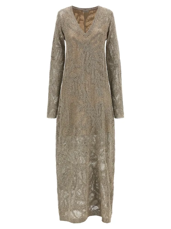 Micro Sequin Dress Dresses Beige sold by Wanan Luxury