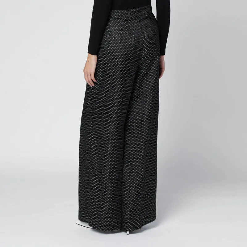 Black Jacquard Trousers sold by Wanan Luxury product image thumbnail 2