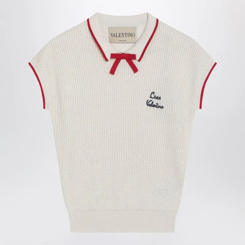 Chez Valentino Cotton Top sold by Wanan Luxury