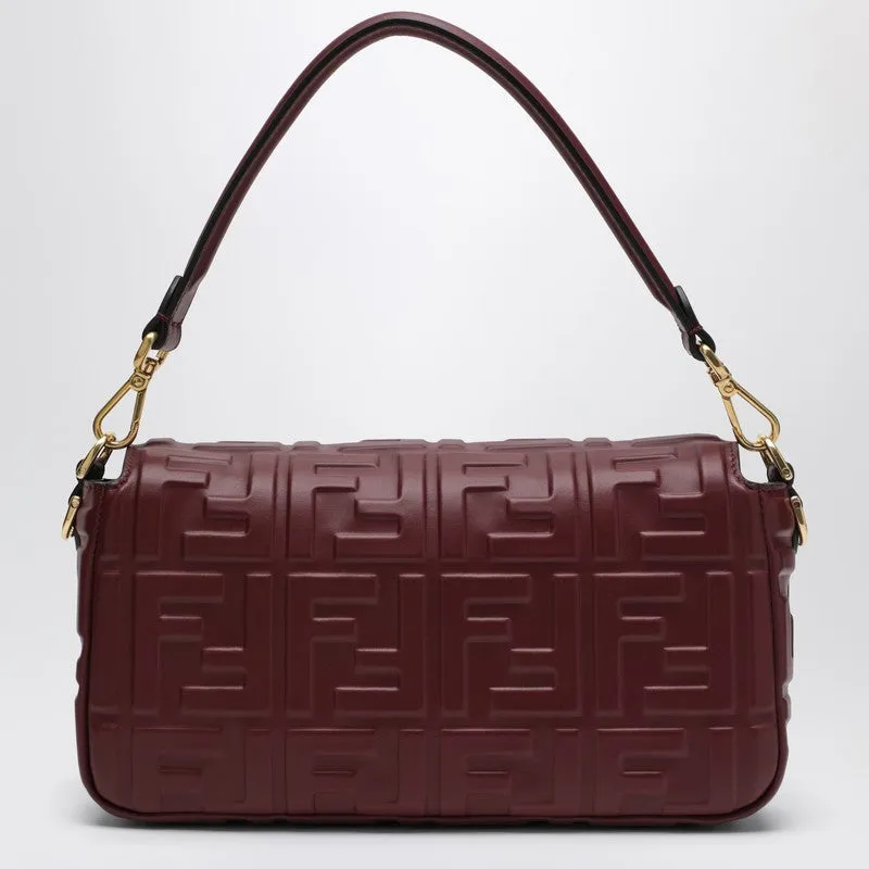 Medium Baguette Bag In Bordeaux Leather sold by Wanan Luxury product image thumbnail 2