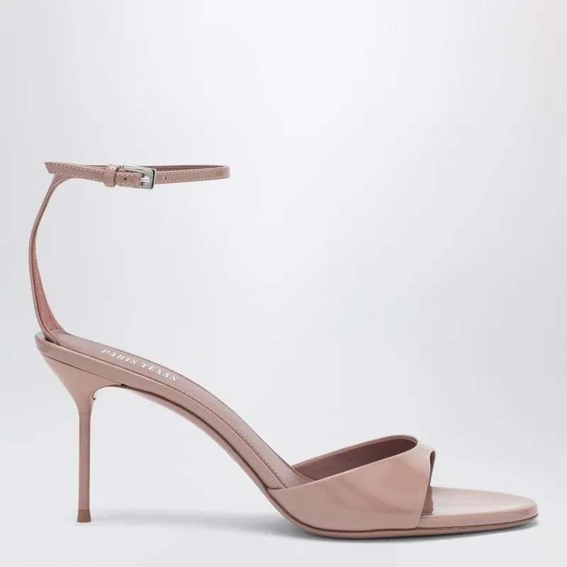 Lidia Antique Pink Patent Leather Sandal sold by Wanan Luxury