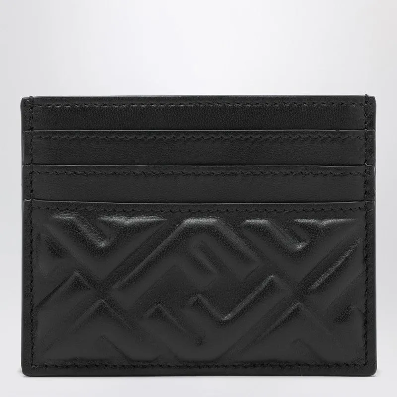 Baguette Card Case In Black Nappa Leather sold by Wanan Luxury