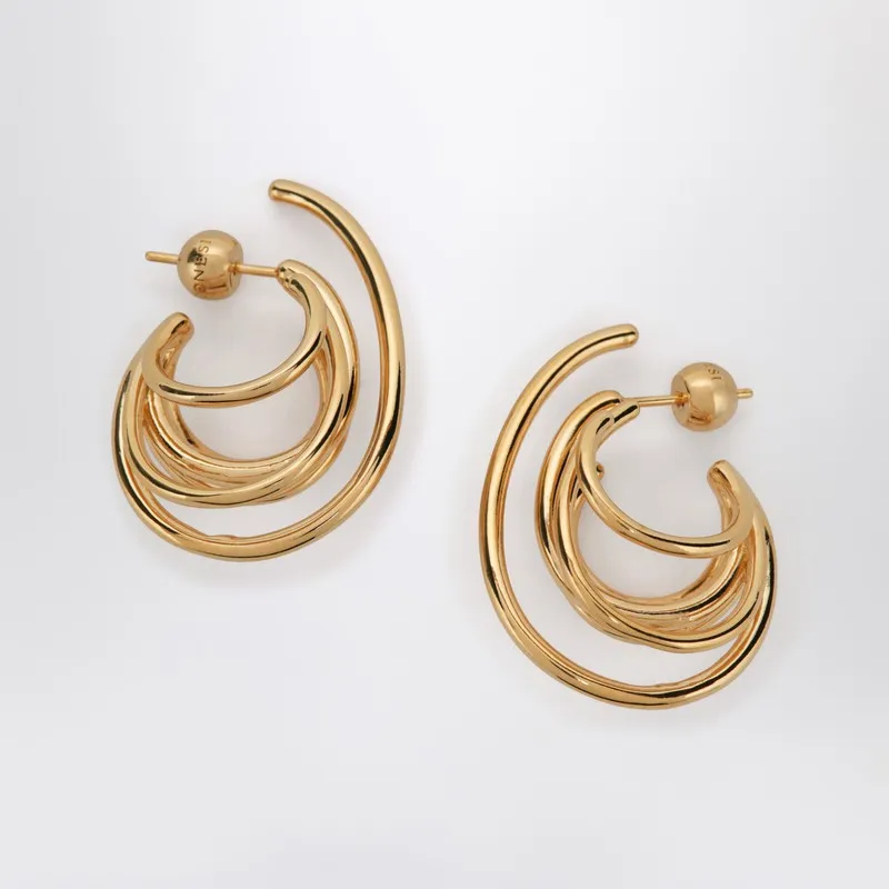 Circular Earrings In Gold Tone made by Panconesi