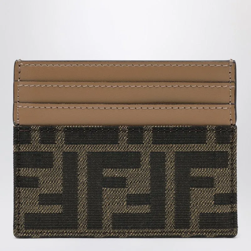 Baguette Card Case In Brown Ff Jacquard Fabric sold by Wanan Luxury product image thumbnail 2