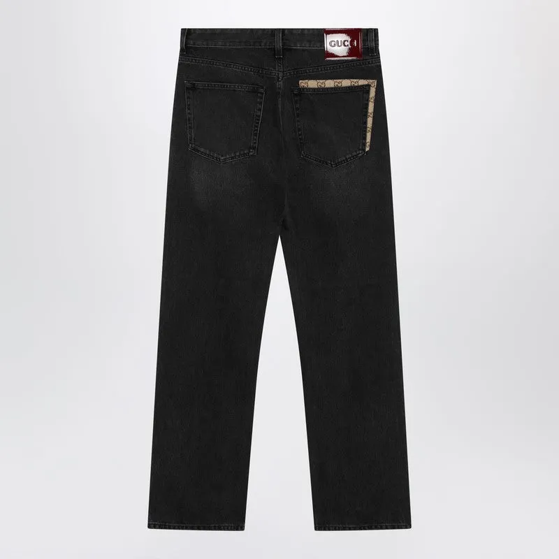 Black Délavé Jeans sold by Wanan Luxury product image thumbnail 2
