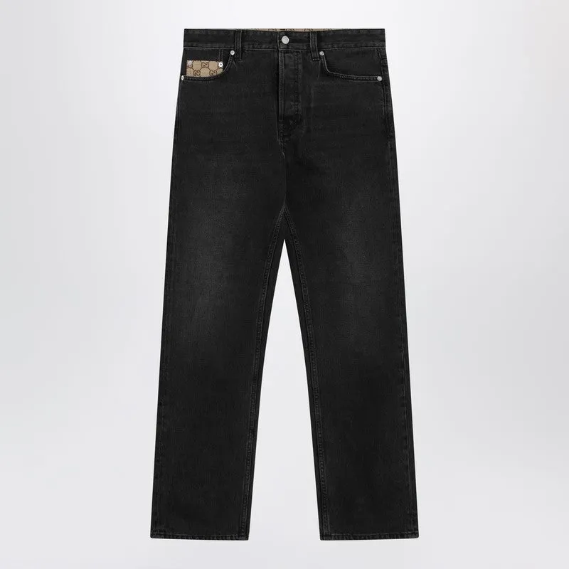 Black Délavé Jeans sold by Wanan Luxury