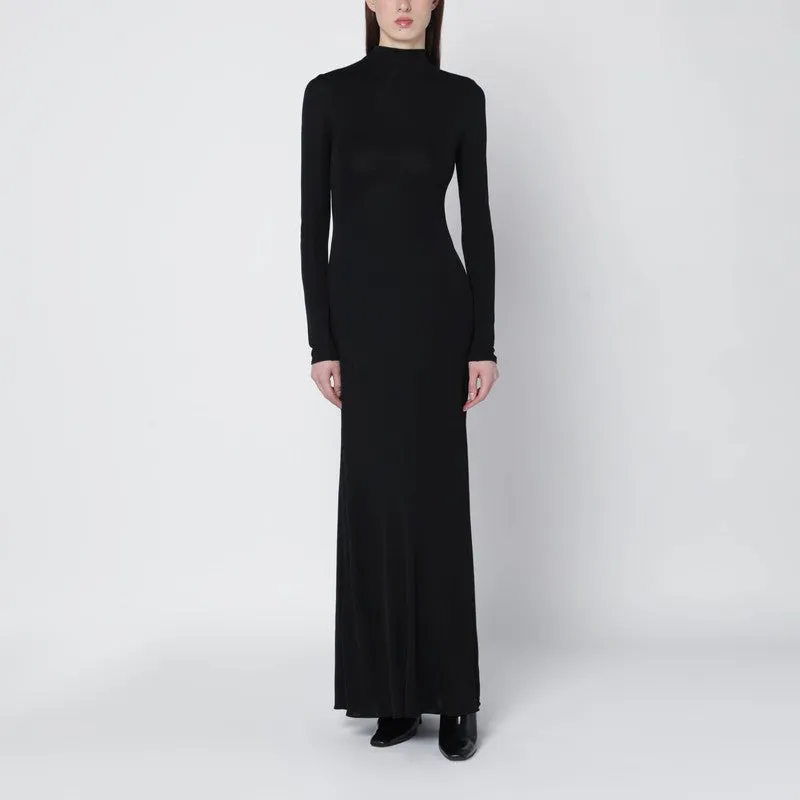 Black Dress With Back Draping sold by Wanan Luxury