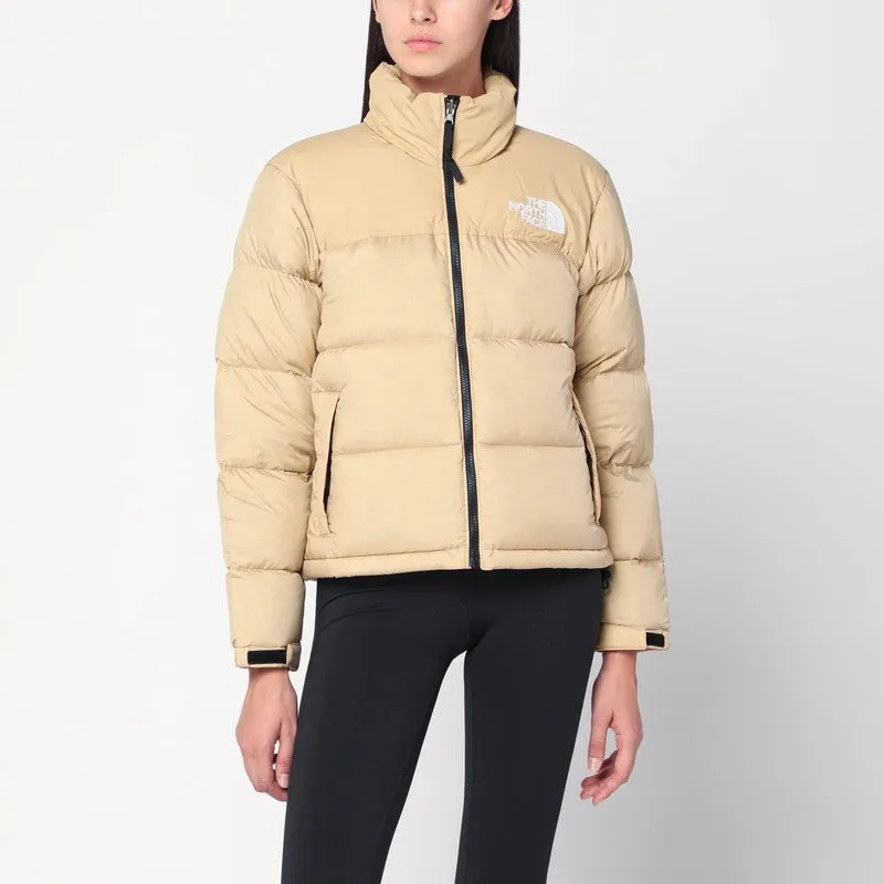 1996 Retro Nuptse Khaki Stone Down Jacket made by The North Face
