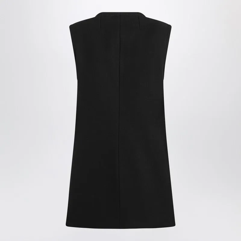 Black Vest With Large Buttons sold by Wanan Luxury product image thumbnail 2