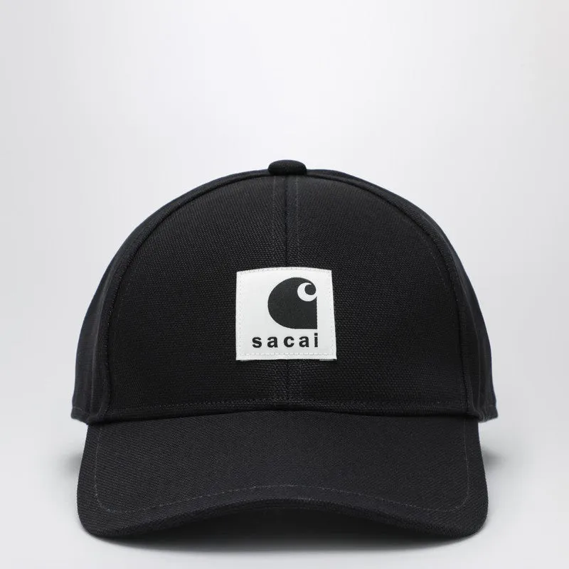 Black Baseball Cap With Logo Patch sold by Wanan Luxury