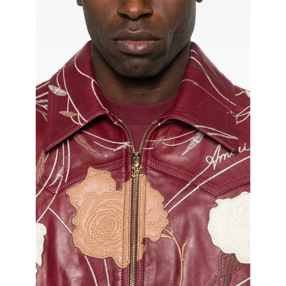 Leather Outerwears Red sold by Wanan Luxury product image thumbnail 3