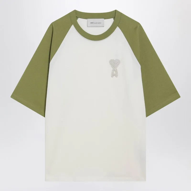 White/Matcha Ami De Coeur T-Shirt sold by Wanan Luxury