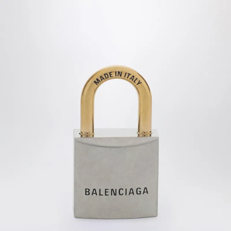 Bb Padlock Key Charm In Silver And Gold sold by Wanan Luxury product image thumbnail 2