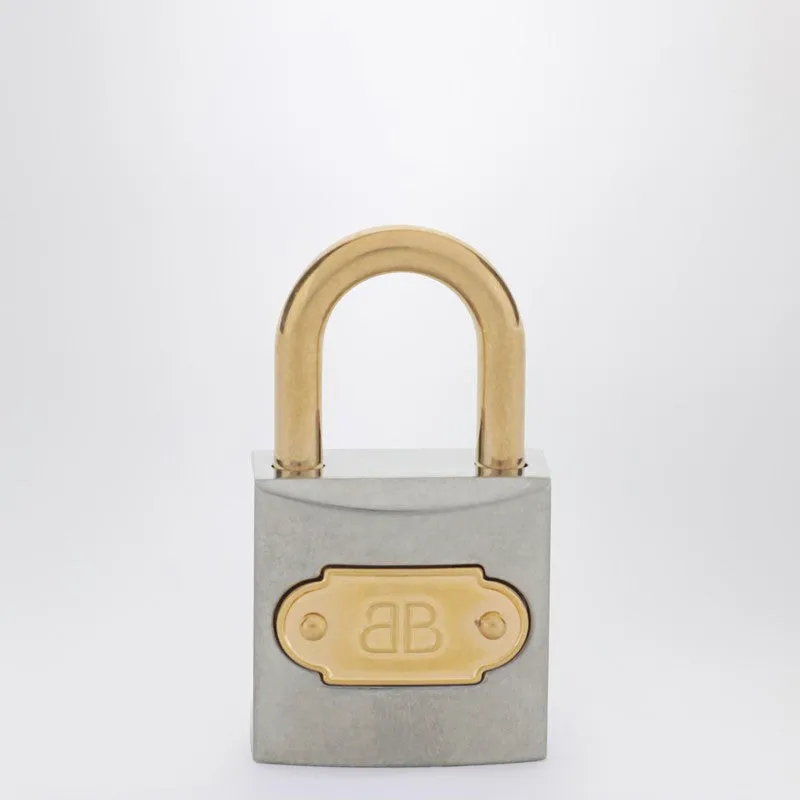 Bb Padlock Key Charm In Silver And Gold sold by Wanan Luxury