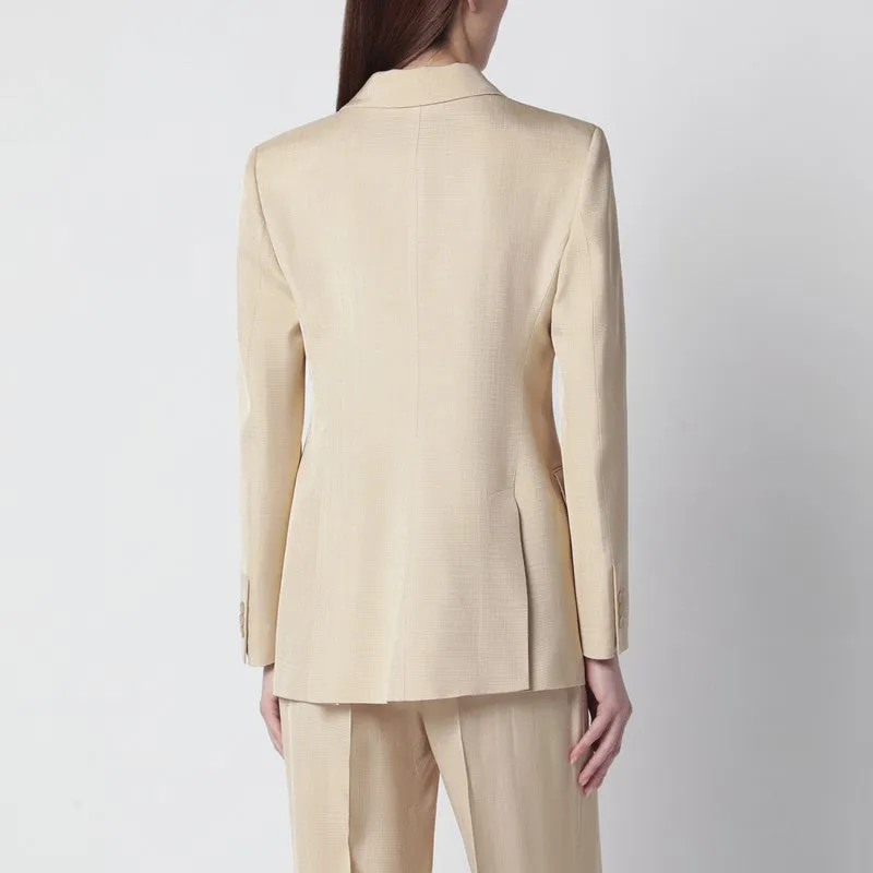Champagne Double-Breasted Jacket sold by Wanan Luxury product image thumbnail 2