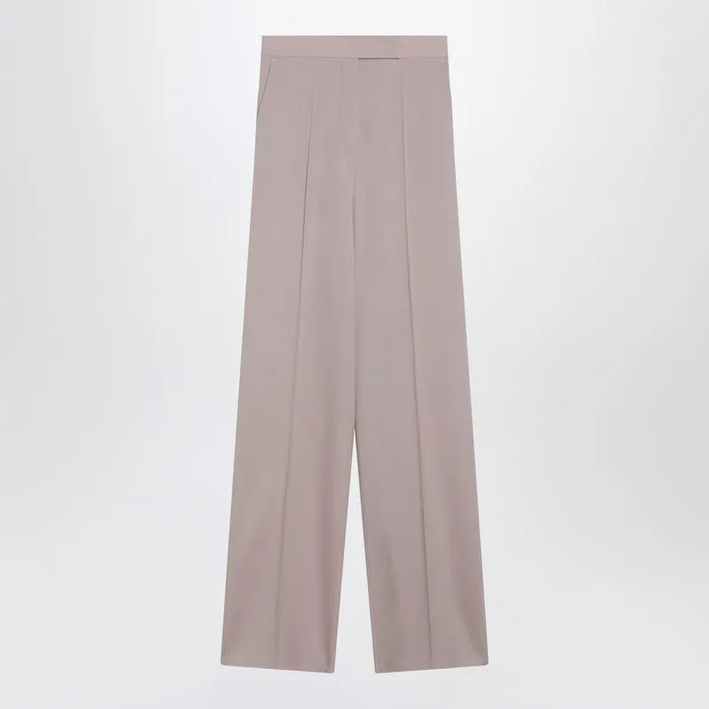 Rose-Beige Wide-Leg Trousers sold by Wanan Luxury