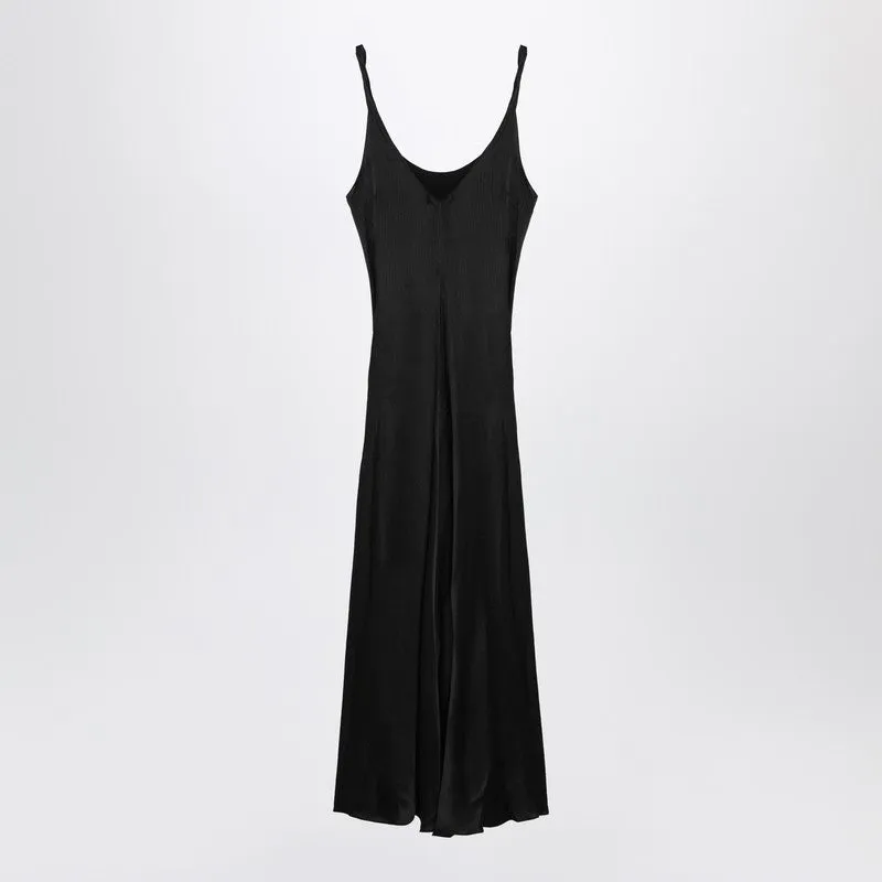 Black Silk Dress With Knotted Waist sold by Wanan Luxury product image thumbnail 2