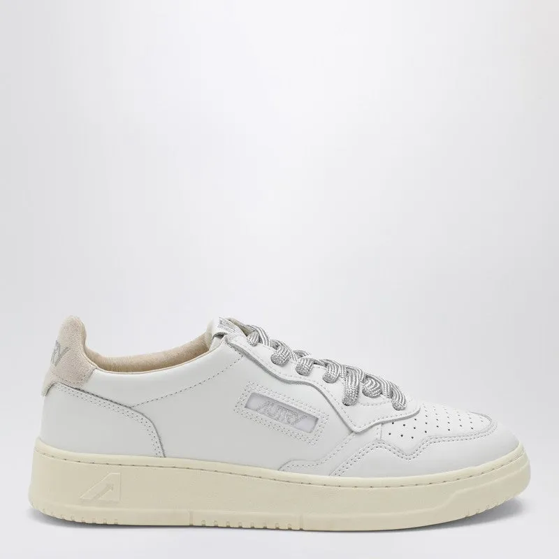 Medalist Low Sneakers In White/Beige Suede sold by Wanan Luxury