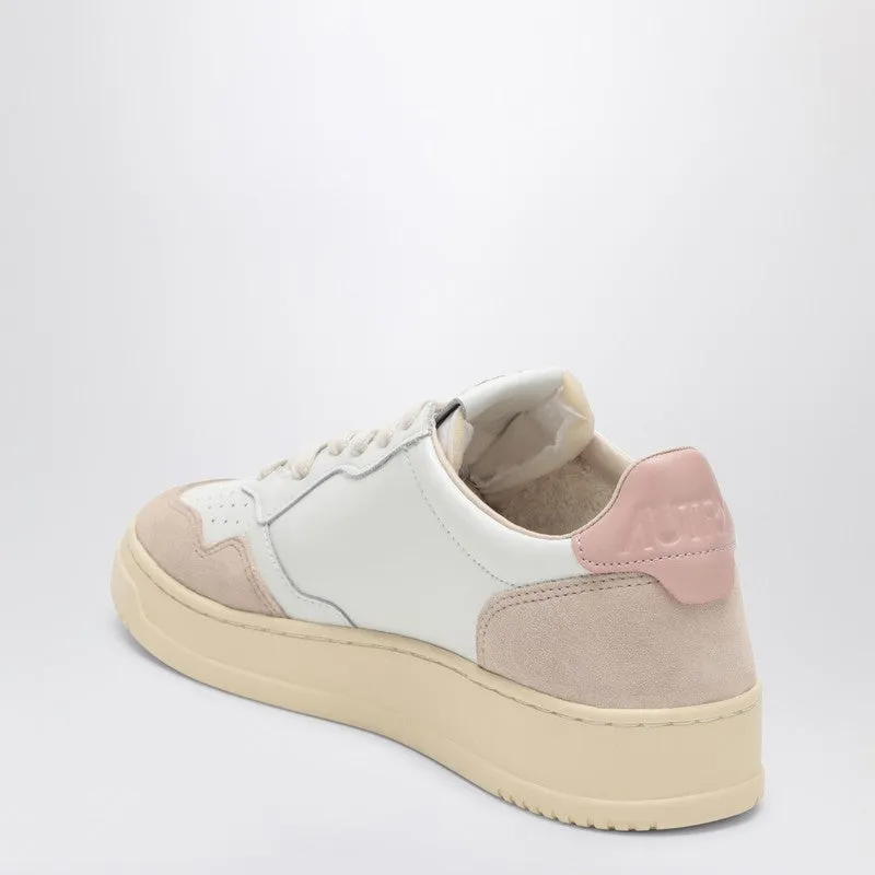 Medalist Low White/Blush Leather And Suede Sneaker sold by Wanan Luxury product image thumbnail 2