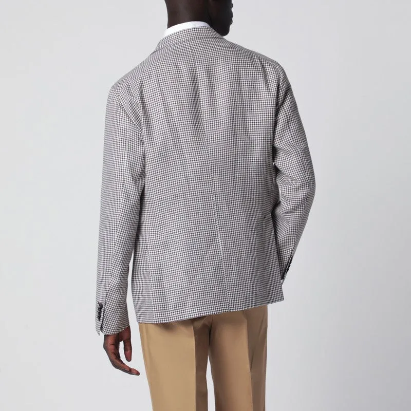 Single-Breasted Jacket With Brown Pattern sold by Wanan Luxury product image thumbnail 2