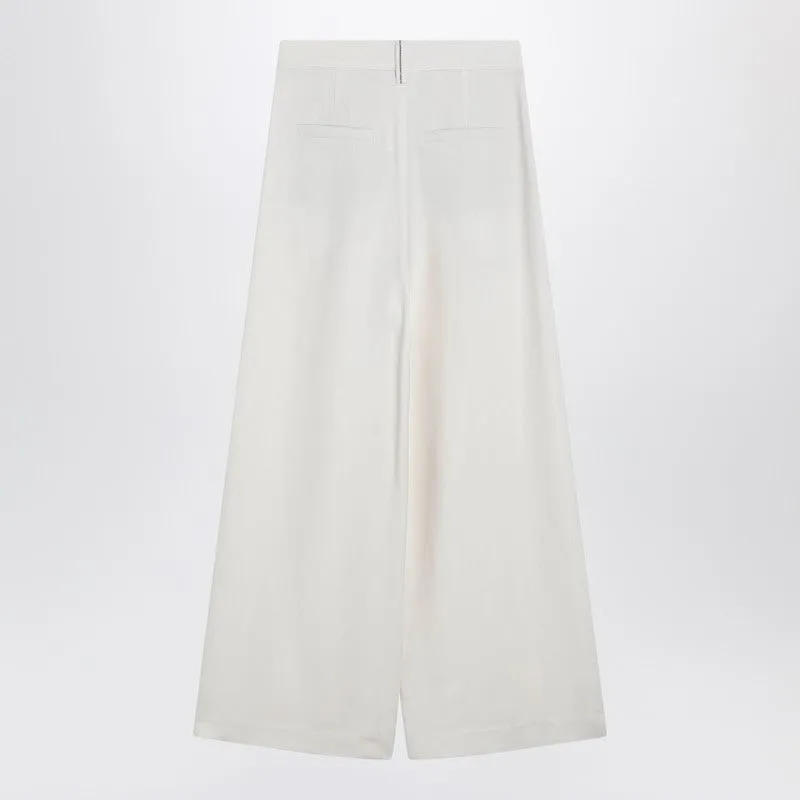 Ecru Sartorial Wrap Trousers sold by Wanan Luxury product image thumbnail 2