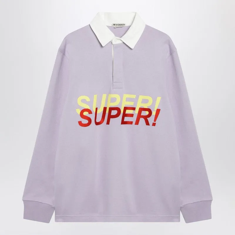 Lilac Super Super Polo Shirt sold by Wanan Luxury