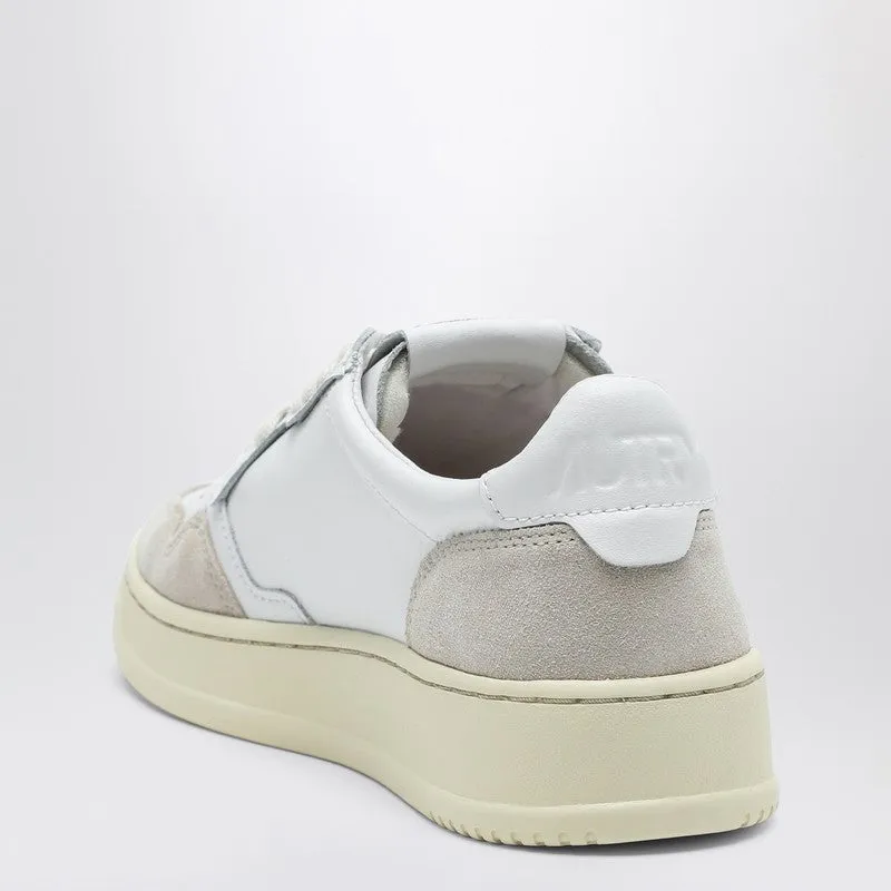 White Leather Medalist Low-Top Sneakers sold by Wanan Luxury product image thumbnail 2