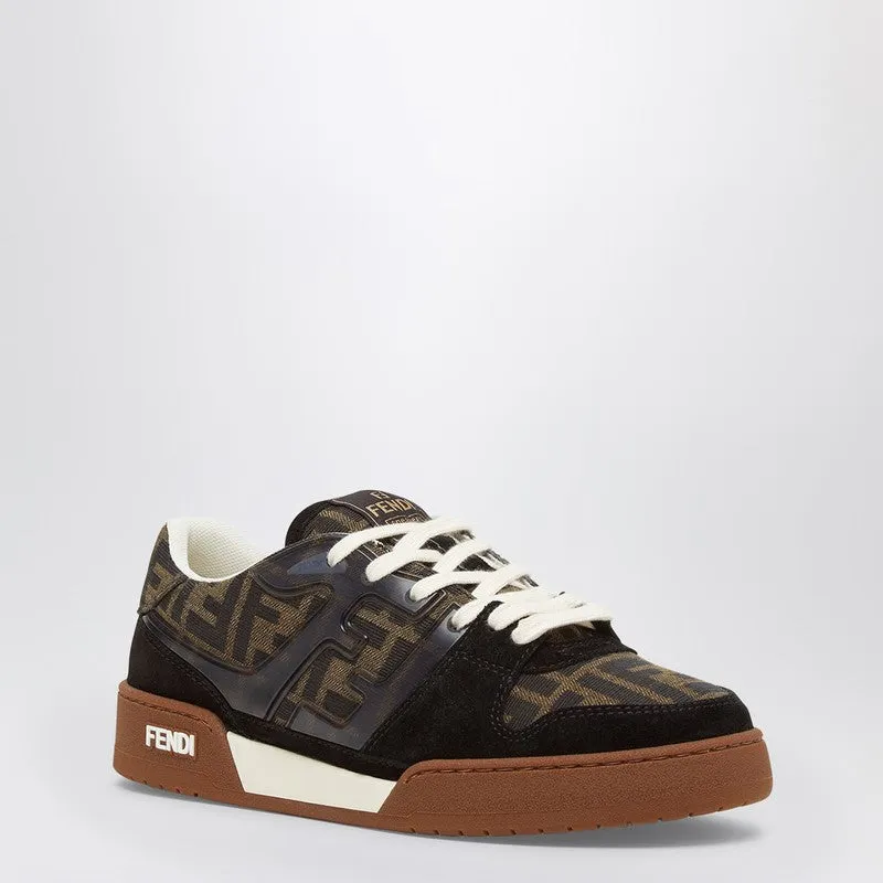 Fendi Match Sneaker In Black Fabric And Suede made by Fendi