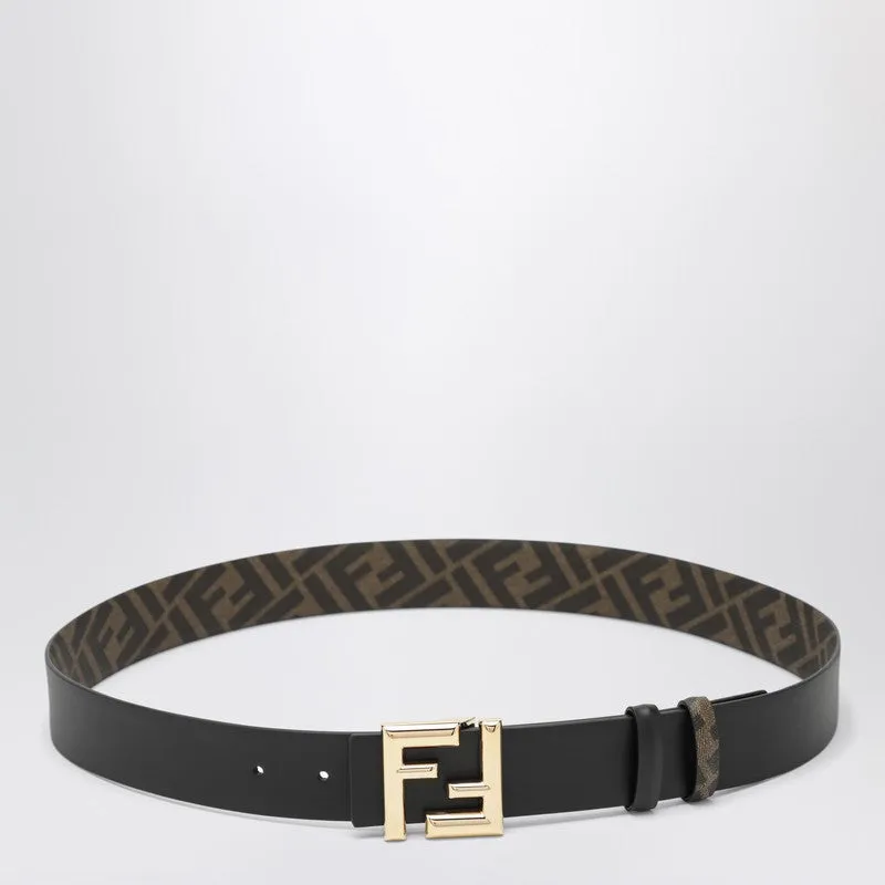 Ff Rounded Belt Black/Brown sold by Wanan Luxury