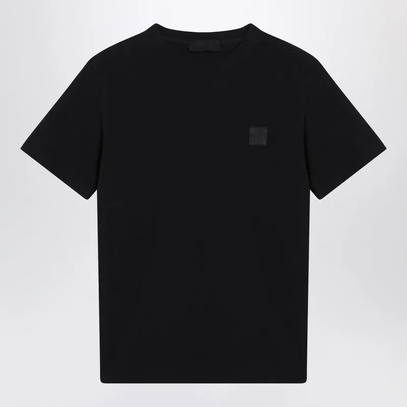 Navy Blue T-Shirt With Logo Patch sold by Wanan Luxury