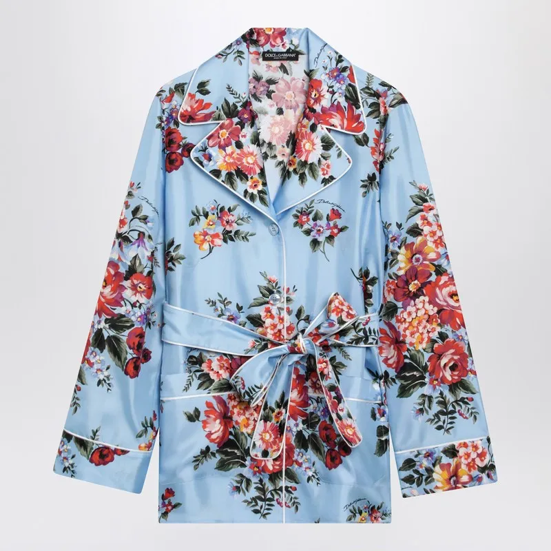 Vanity Silk Twill Shirt With Floral Print sold by Wanan Luxury