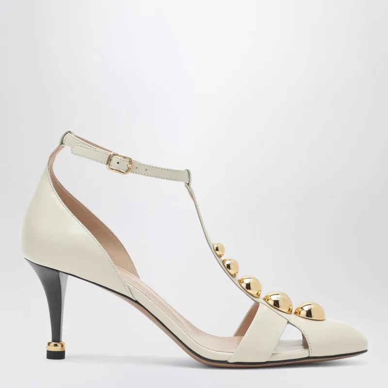 Cleia Ivory Heeled Sandals sold by Wanan Luxury