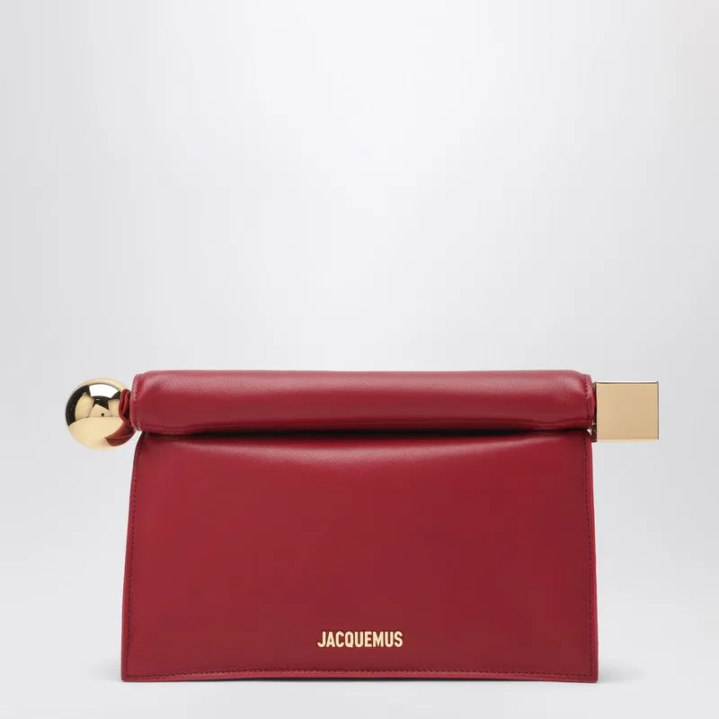 Rond Carré Dark Red Pouch made by Jacquemus
