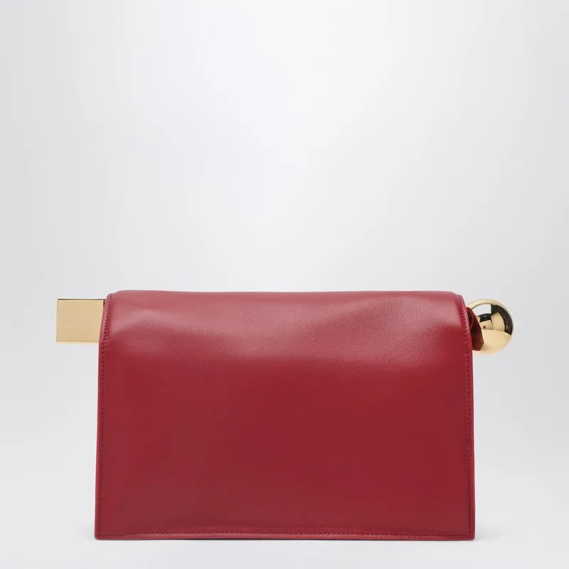 Rond Carré Dark Red Pouch sold by Wanan Luxury product image thumbnail 2