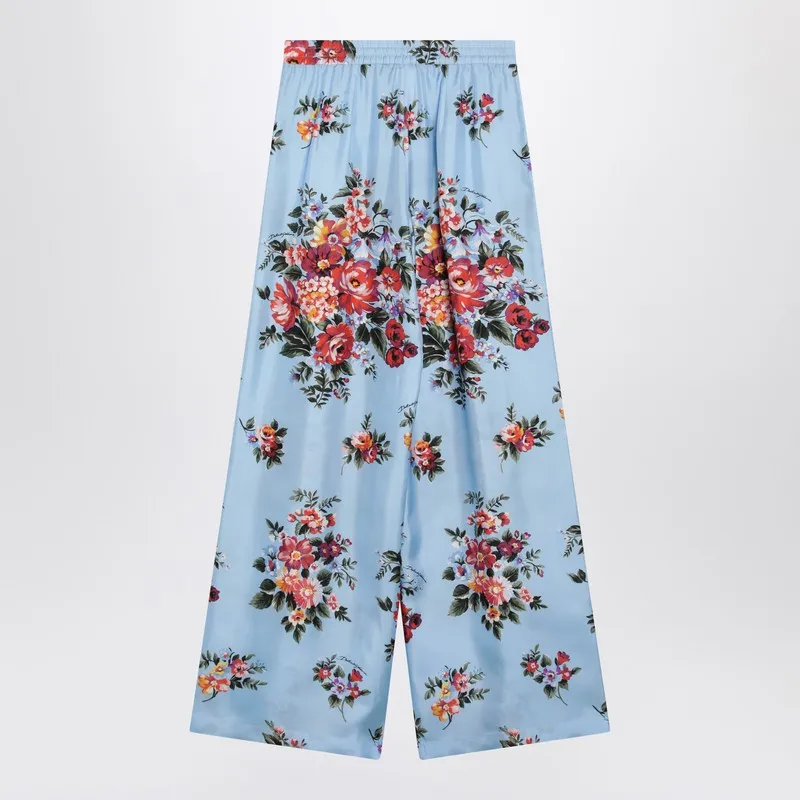 Silk Twill Trousers With Floral Print sold by Wanan Luxury product image thumbnail 2