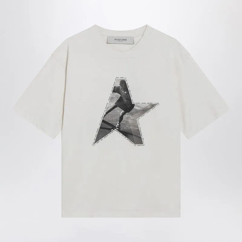 White T-Shirt With Logo Print sold by Wanan Luxury