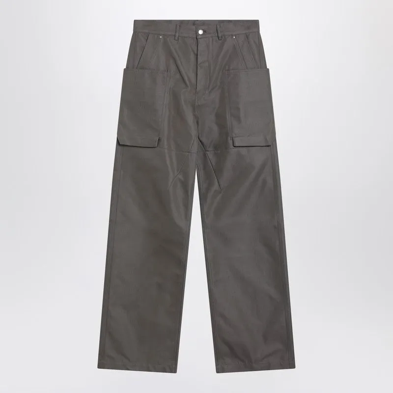 Dust-Colored Cotton-Blend Trousers sold by Wanan Luxury