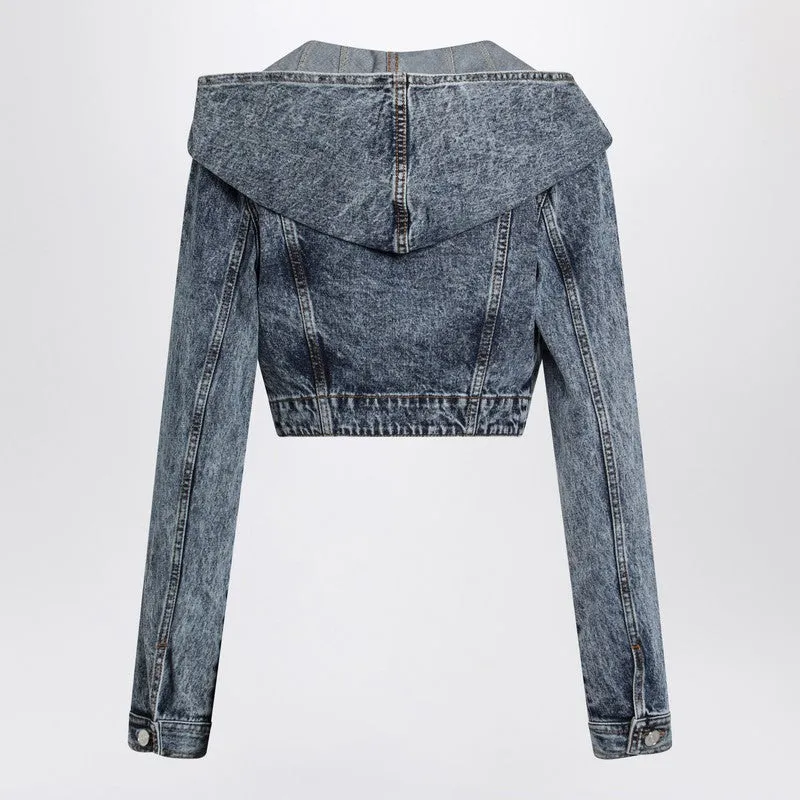 Denim Hooded Jacket sold by Wanan Luxury product image thumbnail 2