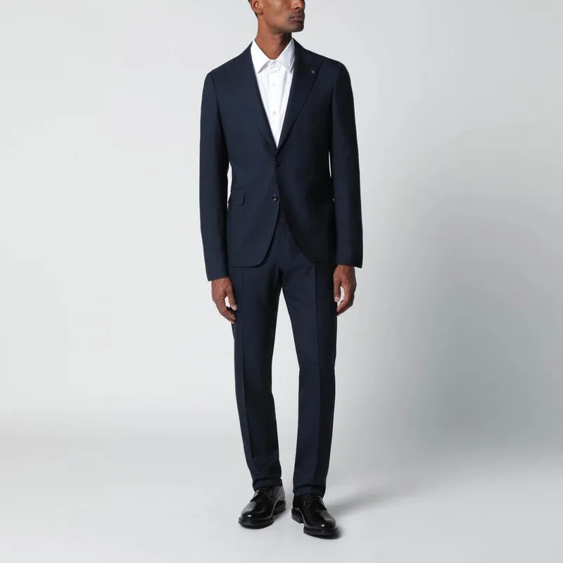 Blue Wool Single-Breasted Suit sold by Wanan Luxury