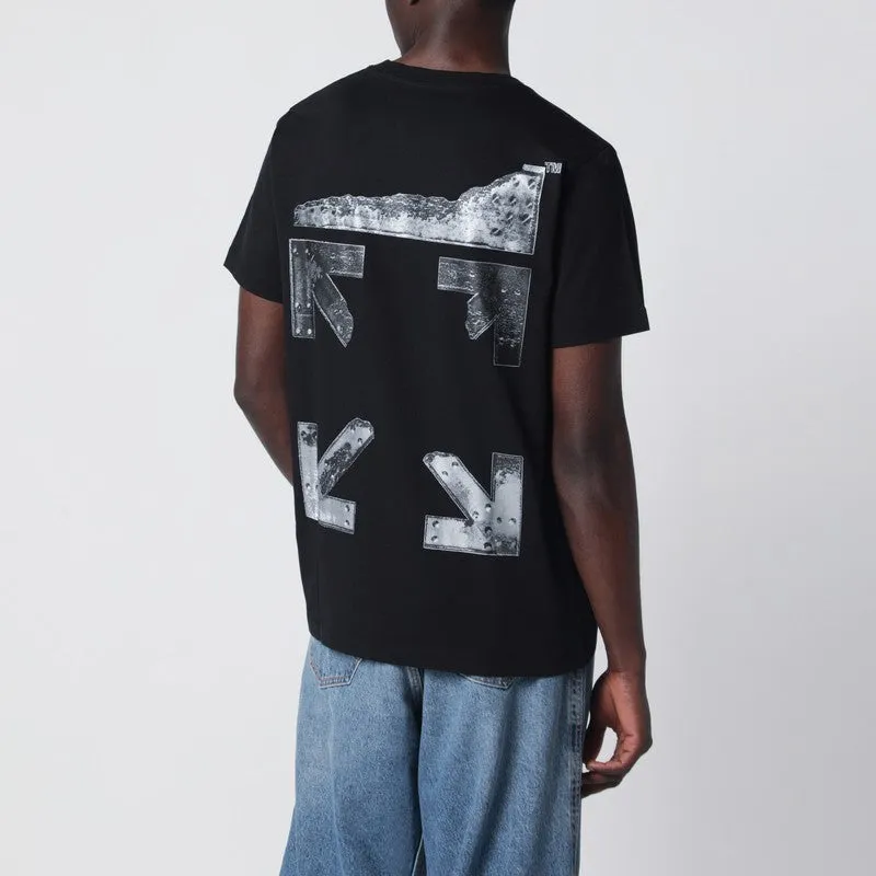 Black T-Shirt With Logo Print sold by Wanan Luxury product image thumbnail 2