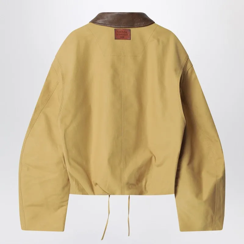 Twill Bomber Jacket Sand Beige sold by Wanan Luxury product image thumbnail 2