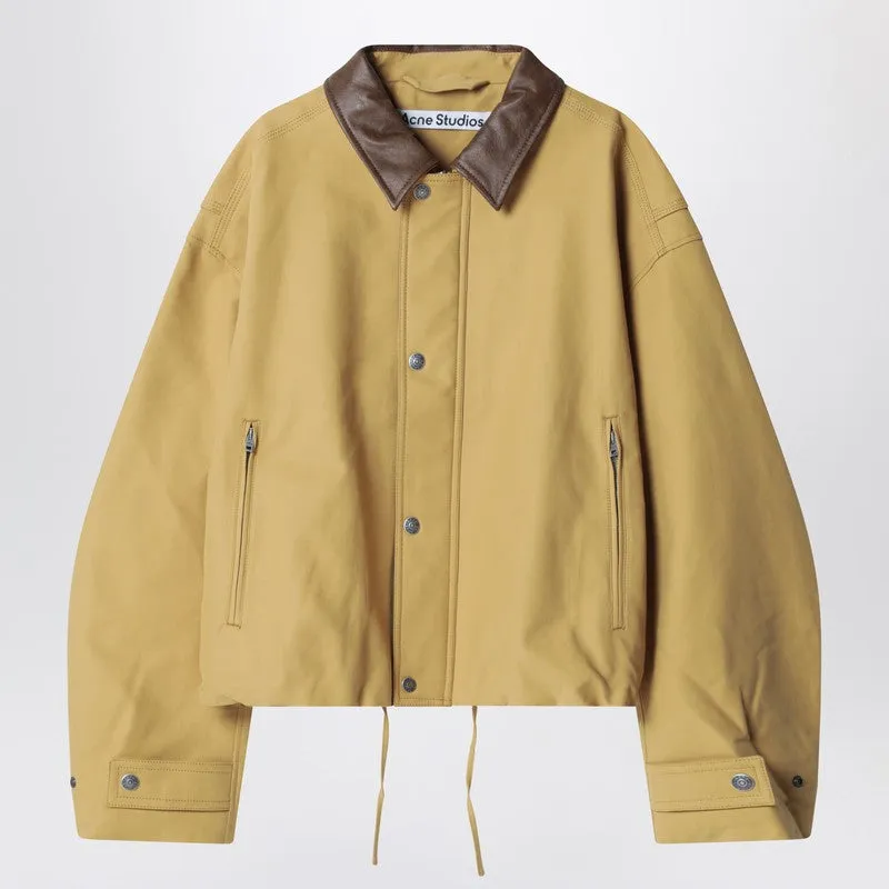 Twill Bomber Jacket Sand Beige made by Acne Studios