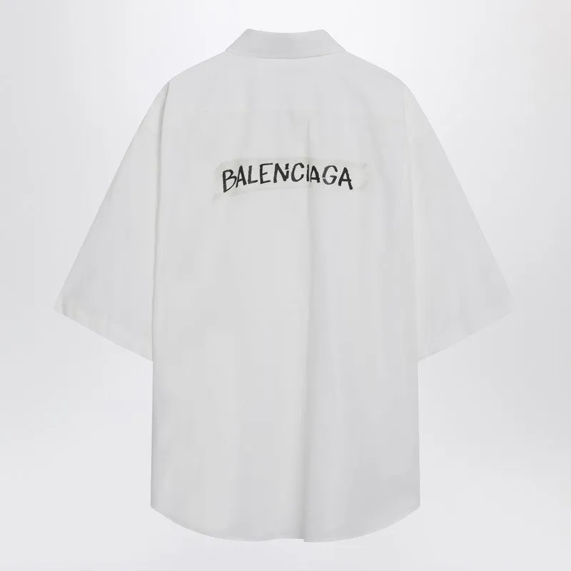 White Masking Tape Shirt sold by Wanan Luxury product image thumbnail 2