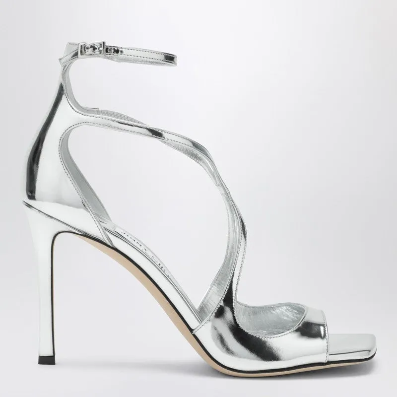 Azia 95 Metallic Silver Sandals sold by Wanan Luxury
