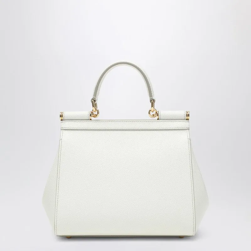 Sicily Medium Top-Handle Bag In White sold by Wanan Luxury product image thumbnail 2